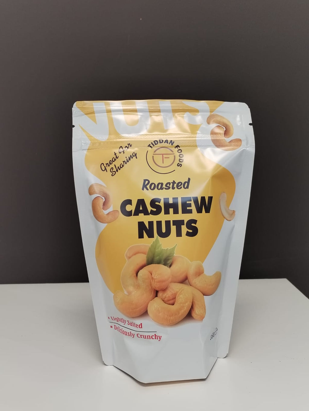 Oven Roasted Cashew Nuts Lightly Salted 350g | Tiddan Foods